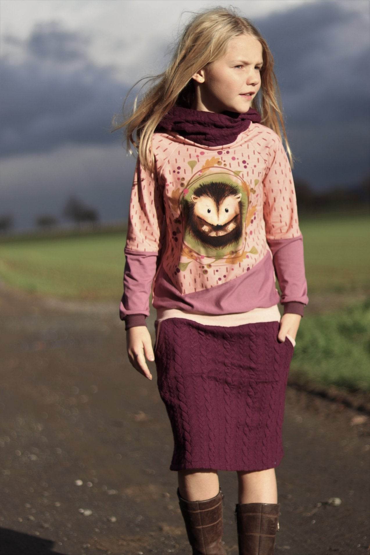 Schnittmuster Hoodie/Hoodiekleid mini JULIETA 86/92-158/164 : - Sewando
