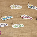 Stickdatei Anhänger - Set "Beste/r Lehrer/in" & "Lieblingslehrer/in"