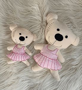 Stickdatei Ballerina Teddy In the Hoop Set 751 - Sewando