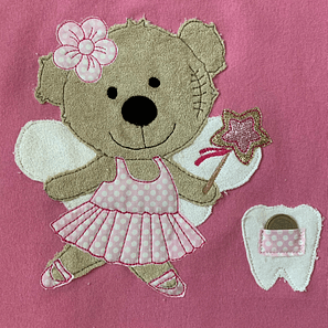 Stickdatei Doodle Teddy Elfe Zahn Fee Milchzahn Set 751 - Sewando