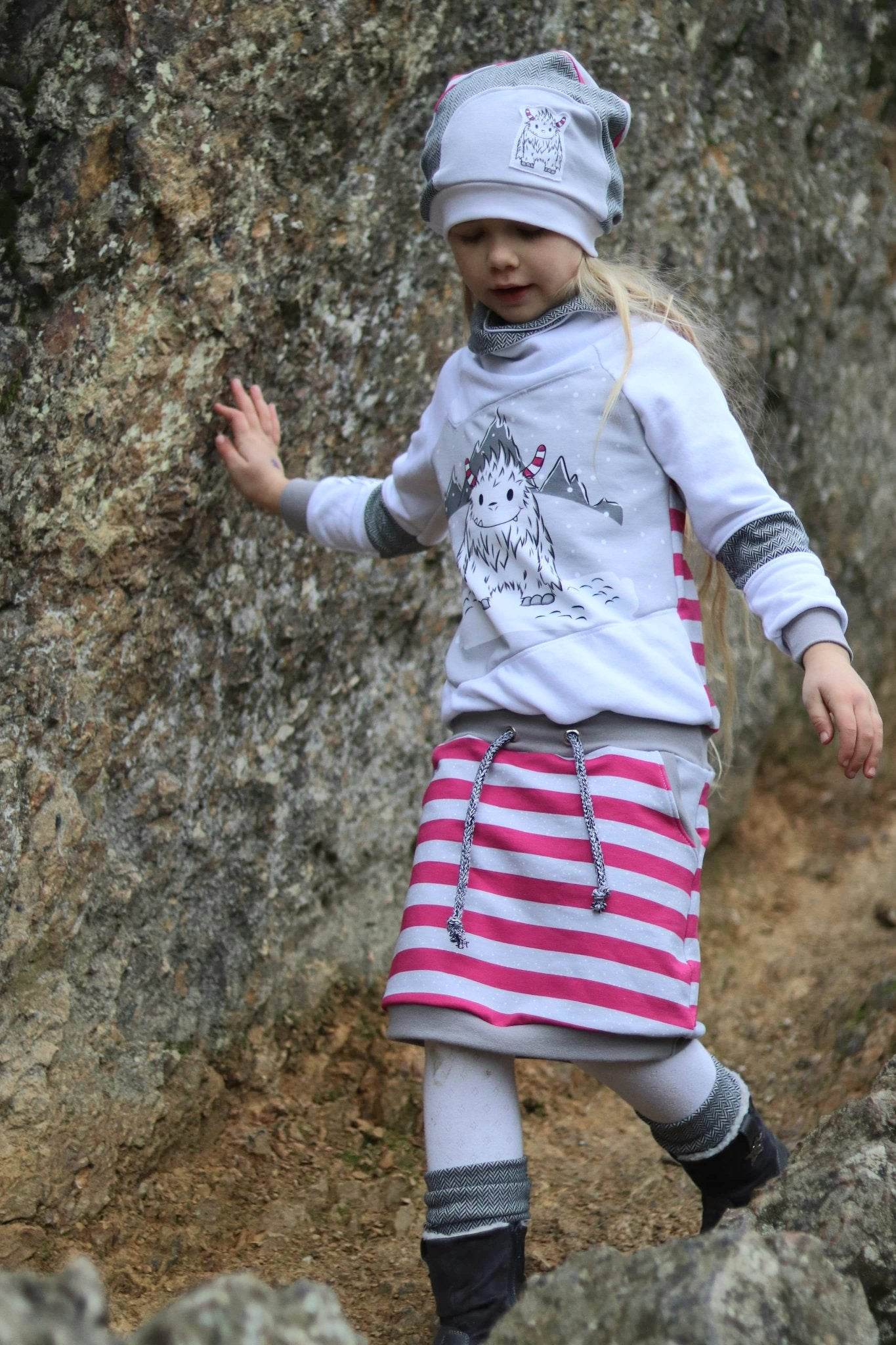 Schnittmuster Hoodie/Hoodiekleid mini JULIETA 86/92-158/164 : - Sewando