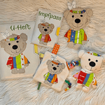 Stickdatei Teddy Indianer Geschenkset Geburt In the Hoop Set 755 - Sewando