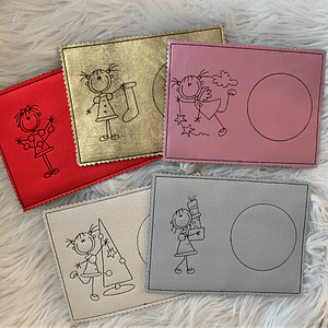 Stickdatei Weihnachten Strichmännchen Mug Rug Set 759 - Sewando