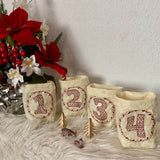 Stickdatei Weihnachten Lichtbeutel Adventszahlen Set 761 - Sewando