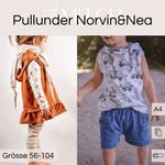 Schnittmuster Pullunder Norvin&Nea Mini Gr. 56-104 - Sewando