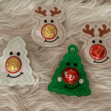 Stickdatei Weihnachten Tannenbaum Rentier mit Schoki Nase Set 774 - Sewando