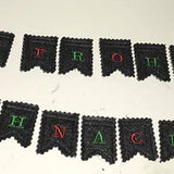 Stickdatei - Mini-Wimpelkette "Frohe Weihnachten"