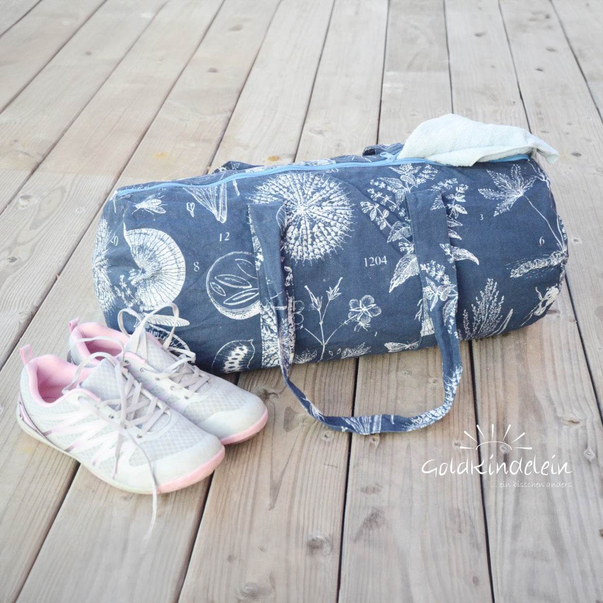 Schnittmuster , Nähanleitung Sporttasche - Tasche Rulla - Sewando