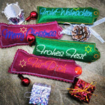 Stickdatei - DANKE / MERCI Verpackung für Weihnachten - Sewando