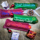 Stickdatei - DANKE / MERCI Verpackung für Weihnachten - Sewando