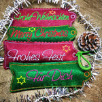 Stickdatei - DANKE / MERCI Verpackung für Weihnachten - Sewando