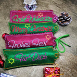 Stickdatei - DANKE / MERCI Verpackung für Weihnachten - Sewando