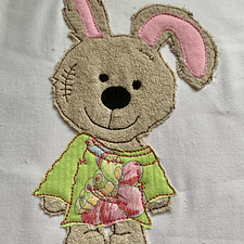 Stickdatei Doodle Hase Applikation Hase Bunny Set 794 - Sewando