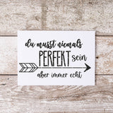 Plotterdatei "Niemals Perfekt"