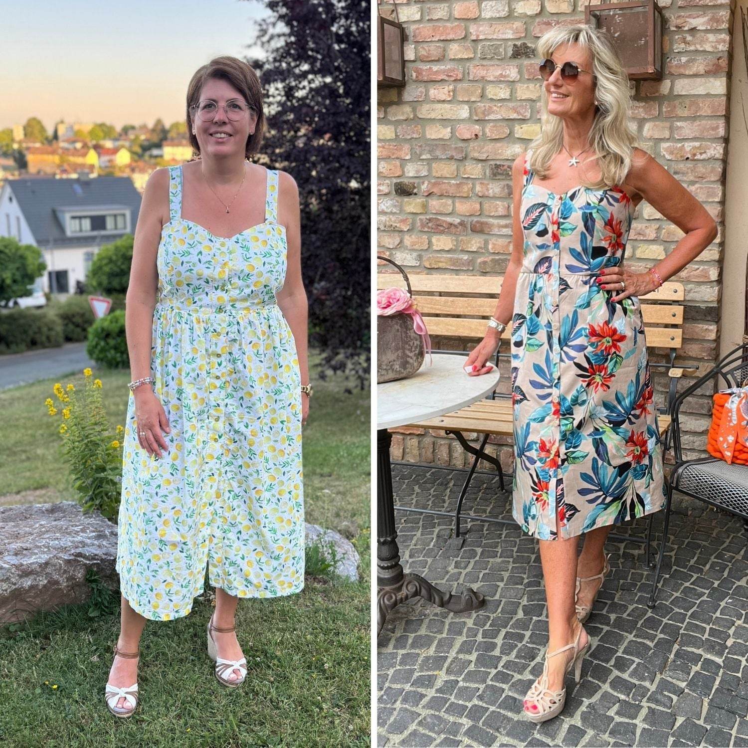 Schnittmuster Kleid SUMMER – mit Knopfleiste & Taschen | Gr. 34–48 (PDF) - Sewando