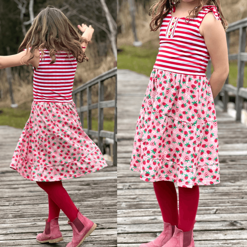 Schnittmuster Kleid Alilly Gr. 80 bis 152 - Sewando