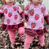 Schnittmuster Himbeerschnee Kuschelkleid Gr. 74 bis 164