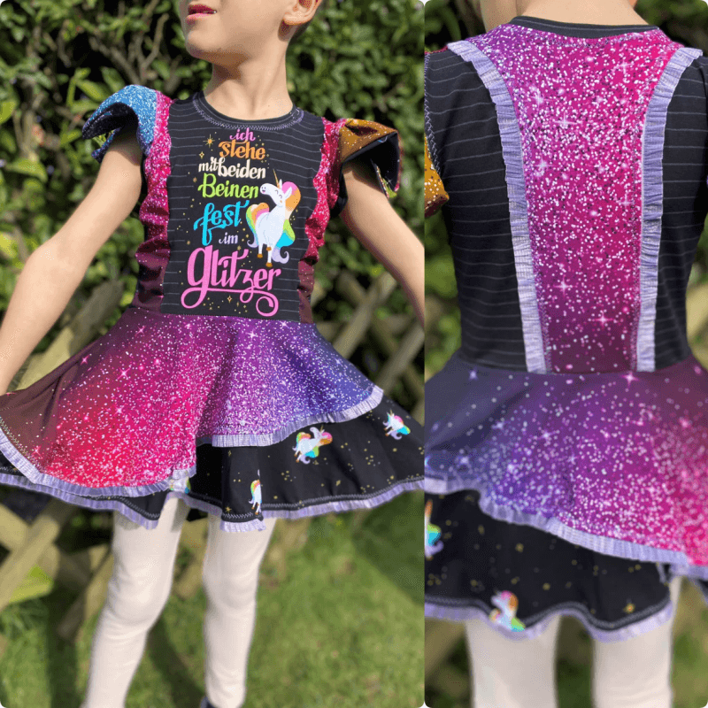 Schnittmuster Kleid AppleJuicy Gr. 80 bis 152 - Sewando