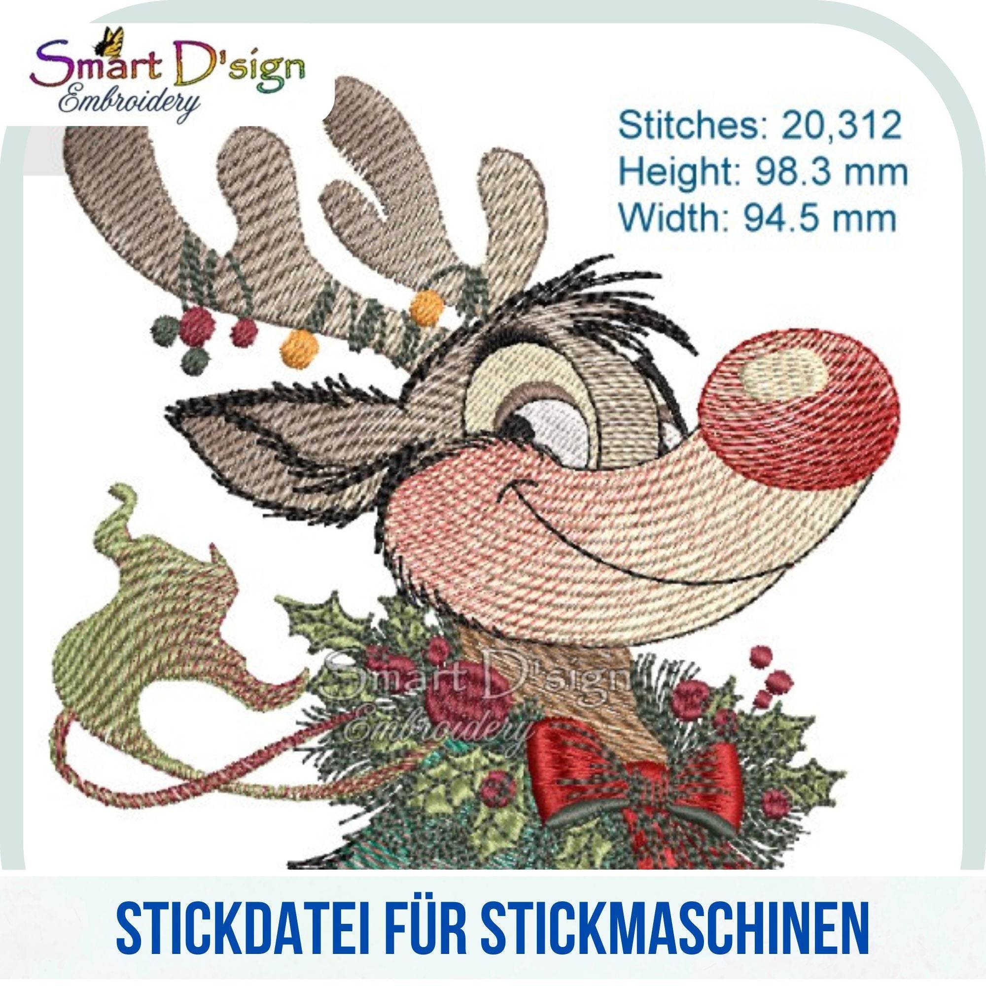 STICKDATEI - FREUNDLICHER DANCER RENTIER - Sewando
