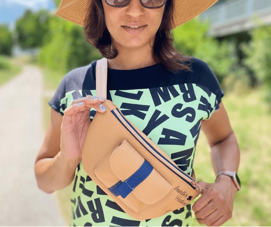 Schnittmuster Bauchtasche ROXY eBook mit Videonähanleitung : - Sewando