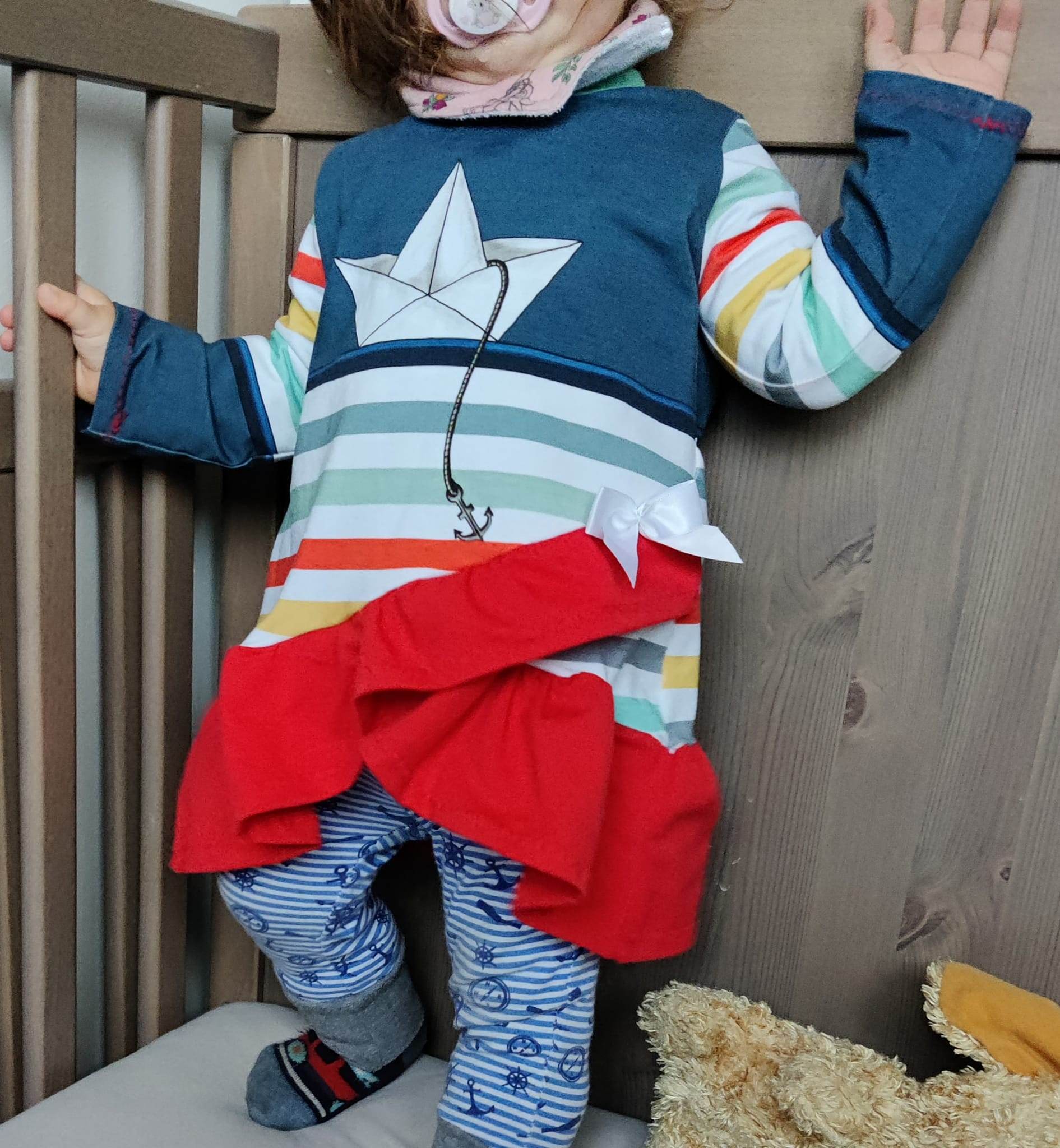 Schnittmuster Aya Pullover Kleid Gr. 80 bis 152 - Sewando