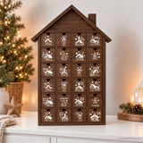 Plotterdatei Weihnachten SVG - Adventskalender Winterdorf | 24 Häuschen