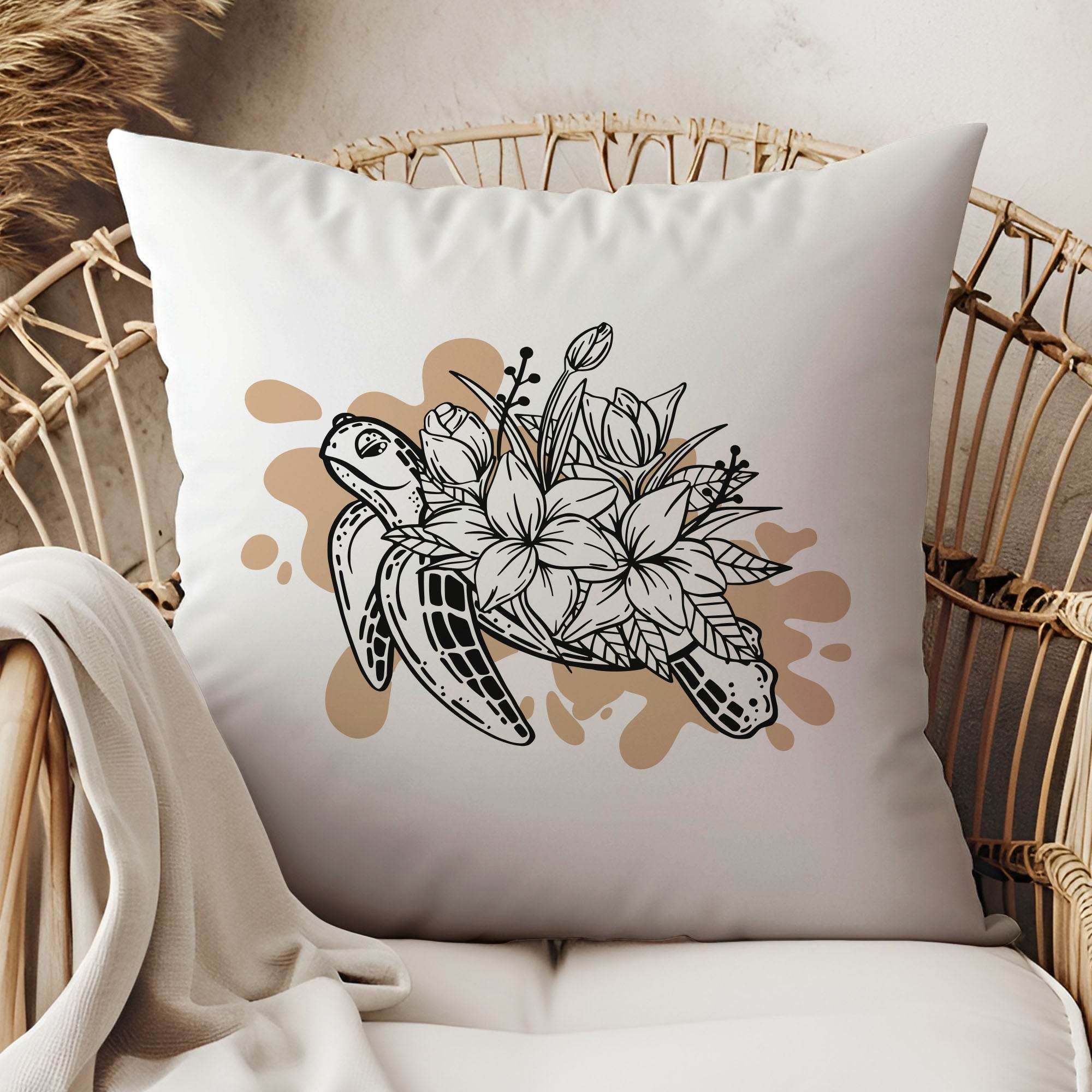 Plotterdatei Flower Turtle - Sewando