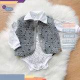 Schnittmuster Kombi-Book Baby Body "SARAH" und Wendeweste "KEONA" Gr. 56-104