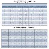 Schnittmuster Kombi-Book Baby Body "SARAH" und Wendeweste "KEONA" Gr. 56-104