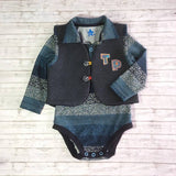 Schnittmuster Kombi-Book Baby Body "SARAH" und Wendeweste "KEONA" Gr. 56-104