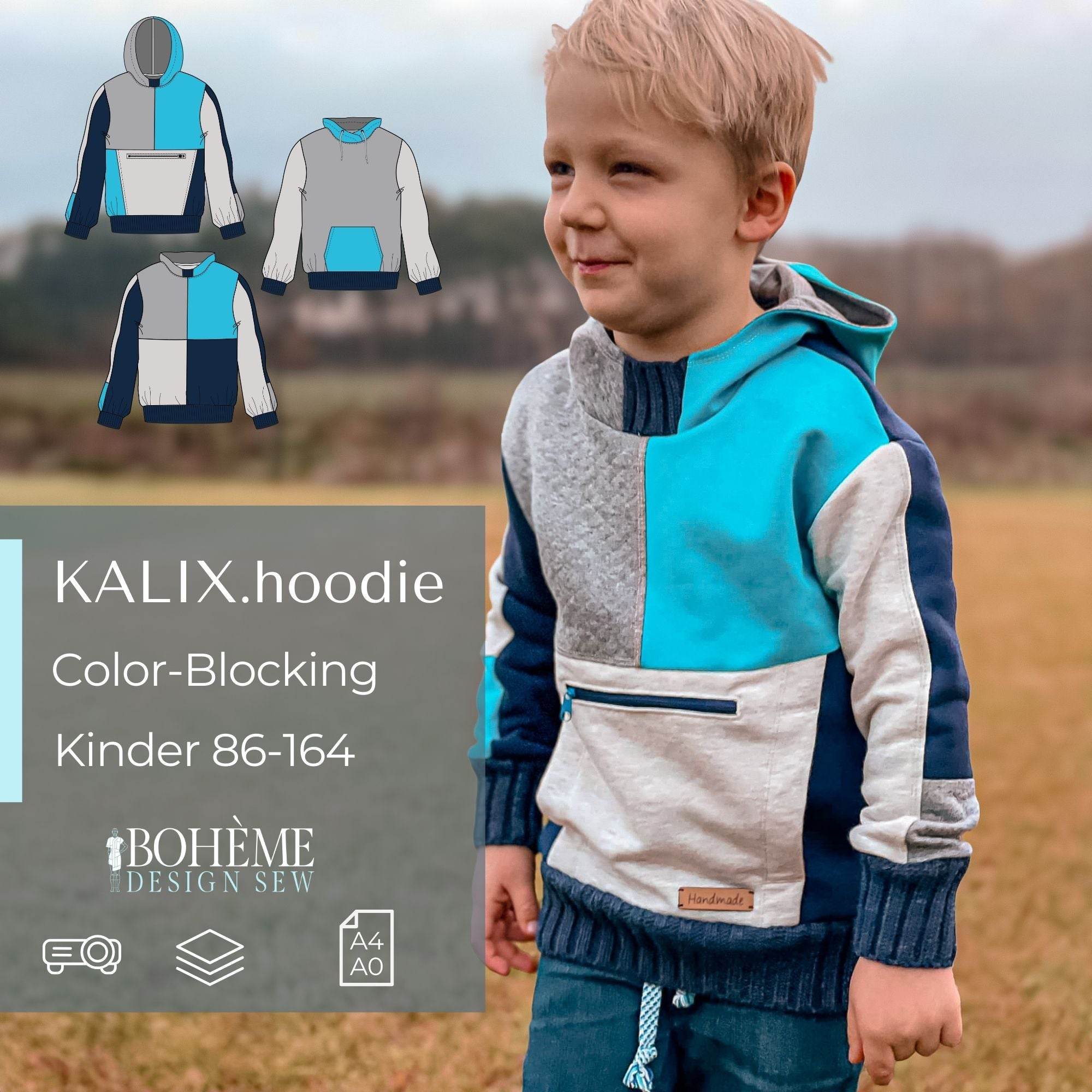 KALIX.hoodie | Kinder | 86-164 | Schnitt : - Sewando