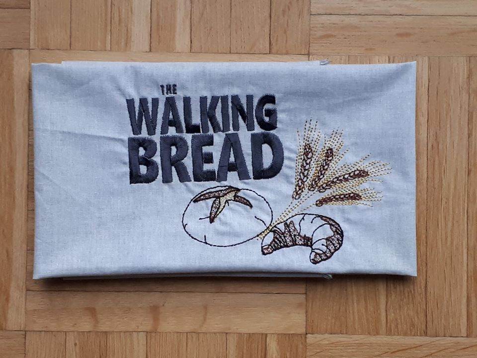 Stickdatei - Sprüche mit Brotmotiven - Sewando