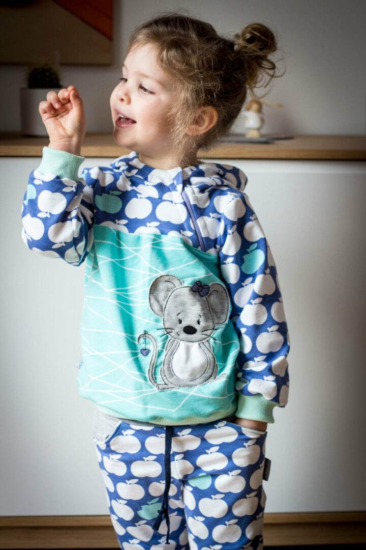 2er Sparpaket Swoodie Troyer, Hoodie, Knopfpullover für 69cm-140cm Körpergröße - Sewando