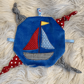 Stickdatei Segelboot Boot Knistertuch Doodle Applikation Set 811 Maritim - Sewando