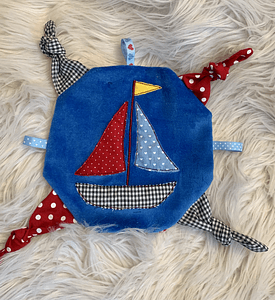 Stickdatei Segelboot Boot Knistertuch Doodle Applikation Set 811 Maritim - Sewando