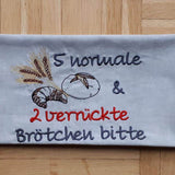 Stickdatei - Sprüche mit Brotmotiven - Sewando