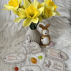 Stickdatei Ostern Geschenkanhänger Set 816 - Sewando