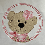 Stickdatei Doodle Girl Teddy Bär Set 817 - Sewando