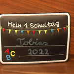 Stickdatei - Schild / Tafel zur Einschulung - Sewando