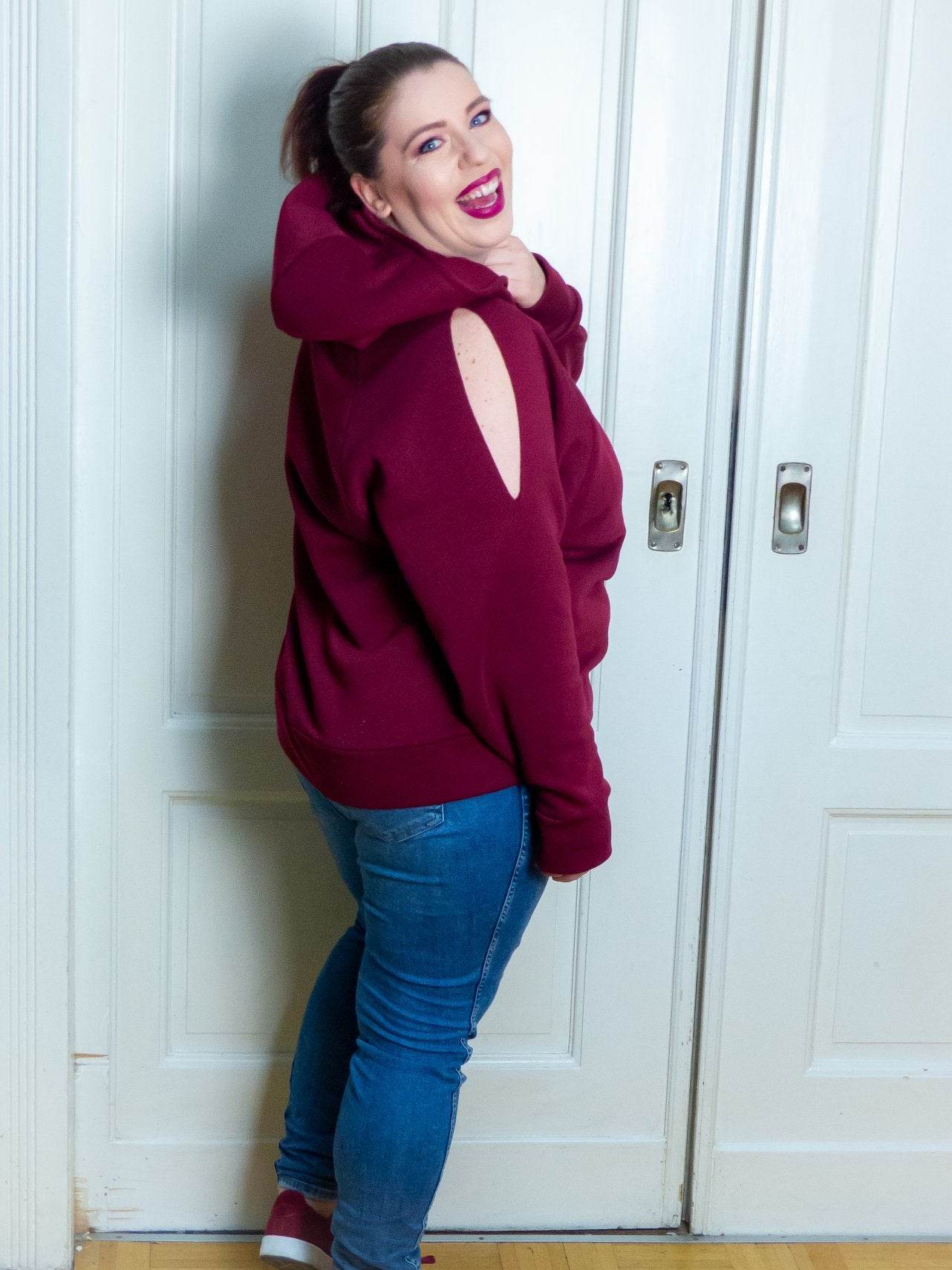 Schnittmuster Oversize Hoodie LIDO Gr. 34-52 : - Sewando