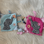 Stickdatei Knistertuch Baby Elefant Applikation Set 823 - Sewando