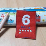 Stickdatei - Zahlenkarten 7 Lernkarten 1-20 - Sewando