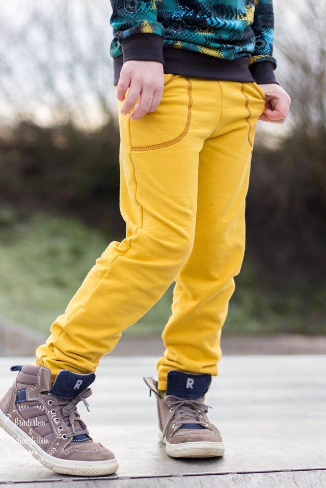 Alldayhose (3 Hosentypen mit verschiedenen Weiten und Figurtypen) für 69cm-140cm Körpergröße - Sewando