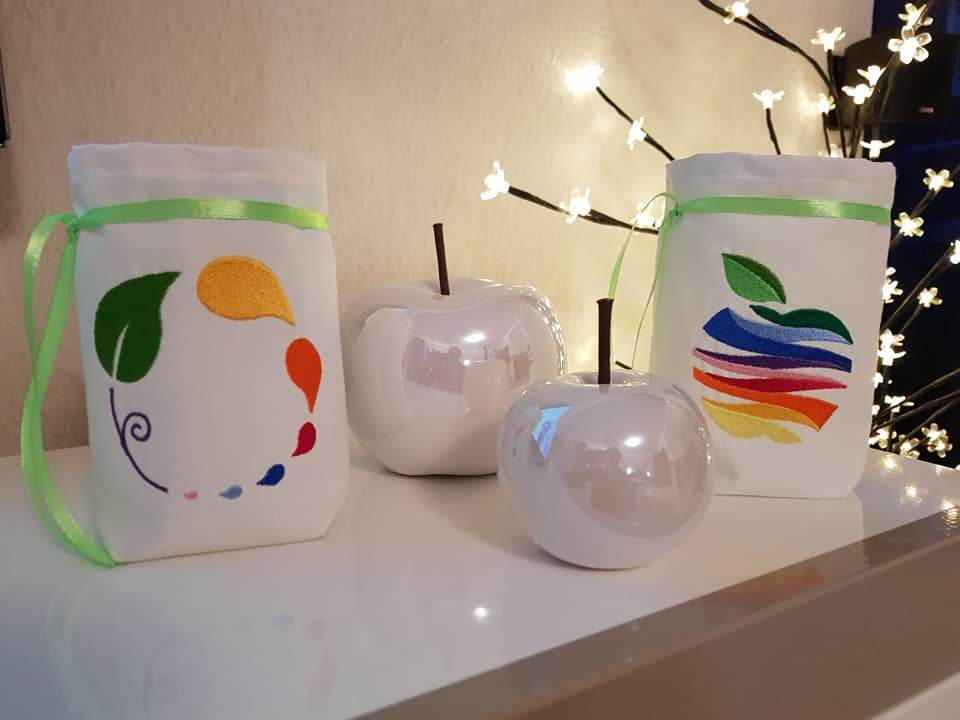 Stickdatei - Rainbow-Mix (10 Dateien) inkl. ITH-Untersetzer - Sewando