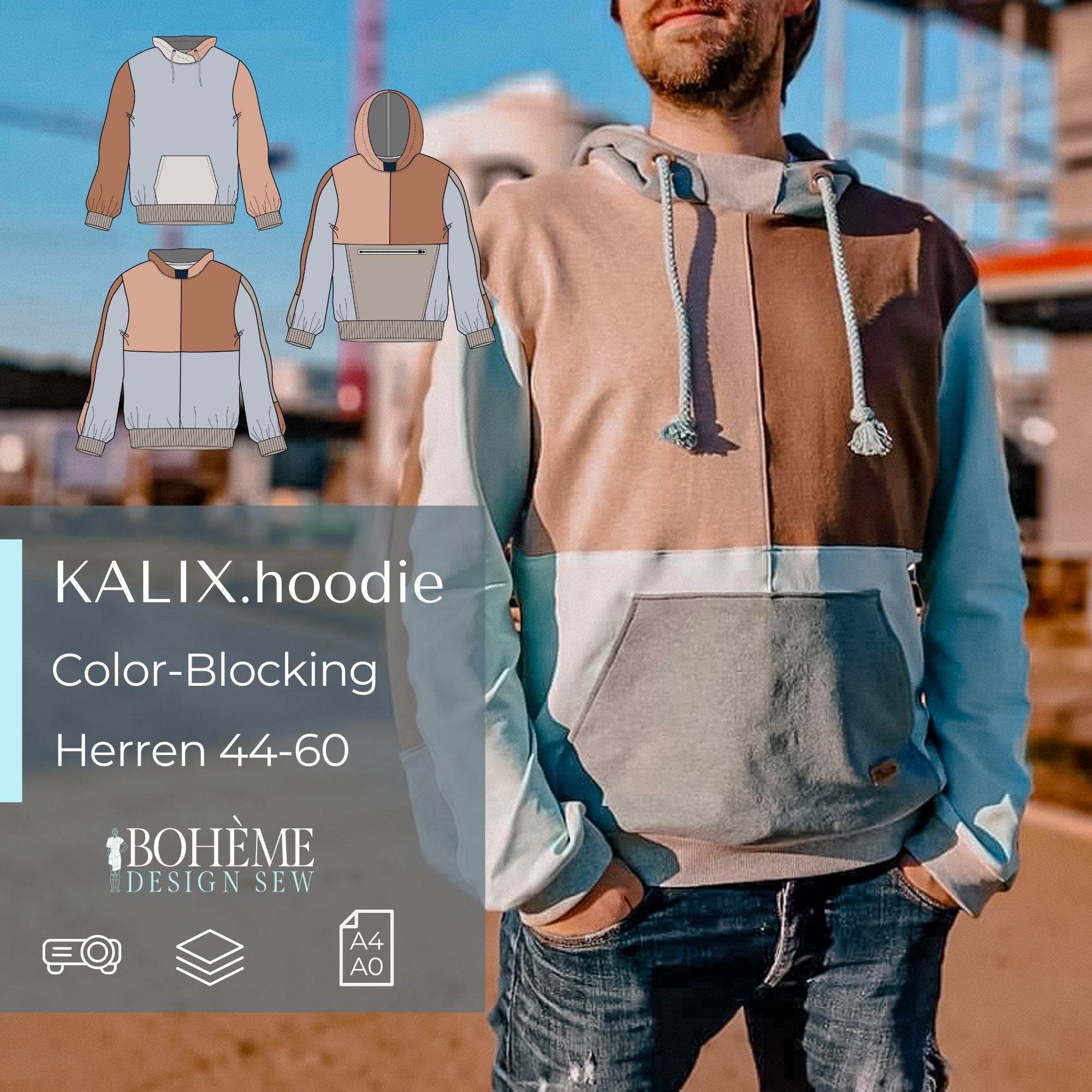 KALIX.hoodie | Herren | 44-60 | Schnitt - Sewando