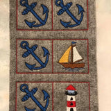 Stickdatei DO-MI-NO - Spiel "Maritim"