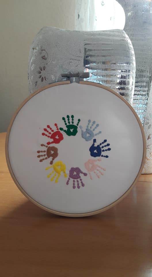 Stickdatei - Rainbow-Mix (10 Dateien) inkl. ITH-Untersetzer - Sewando