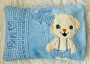 Stickdatei Kissen Teddy Bär Namenskissen Set 836 - Sewando
