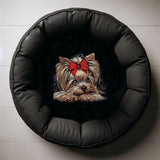 Stickdatei Yorkshire Terrier "Birdie" - realistisch - FÜR DUNKLE STOFFE
