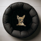 Stickdatei Applikation Chihuahua "Aage"  - realistisch - FÜR HELLE & DUNKLE STOFFE